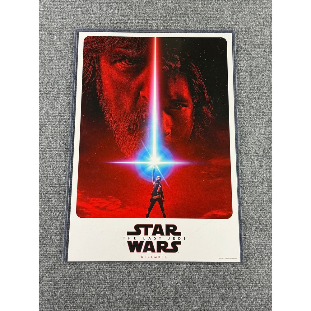 Star Wars The Last Jedi Movie Poster Promo Print Rey Luke Skywalker 11x17 2017